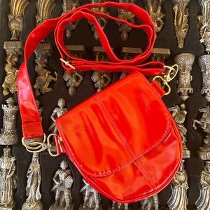 Hipzbag | Red Vegan Clip On Belt Pouch Fanny Pack